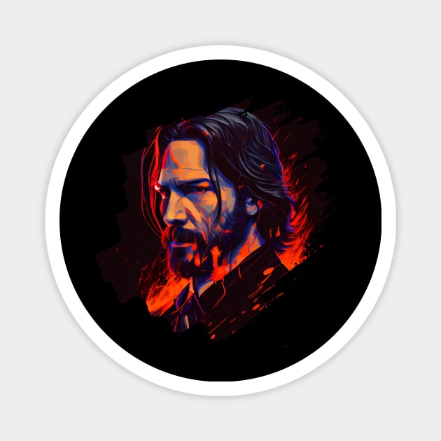 john wick Magnet by Pixy Official